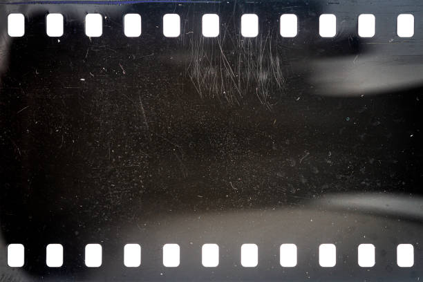 istock Dusty and grungy 35mm film texture or surface 1408876475