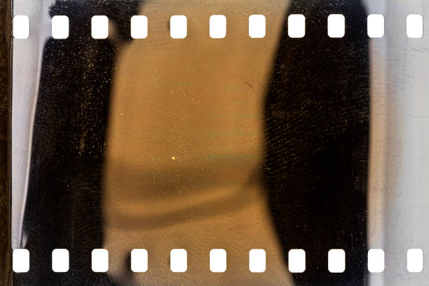 istock Dusty and grungy 35mm film texture or surface 1408877146