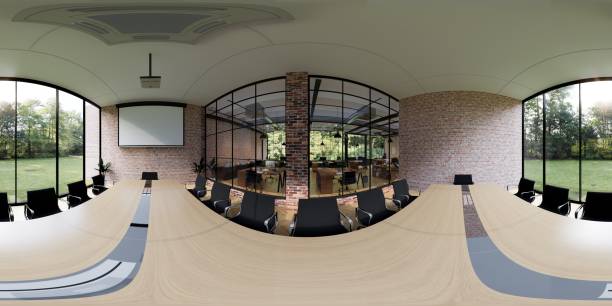 istock Modern and luxurious Offices lobby interior area . Reception counter des. 3d rendering interior office modern and loft design. 1408882501