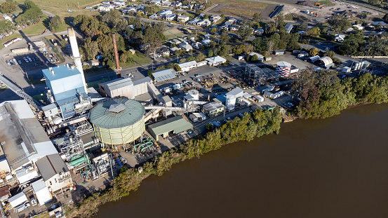 Sugar Cane Mill by the Richmond River at Broadwater in Northern NSW, Australia