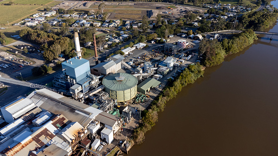 Sugar Cane Mill by the Richmond River at Broadwater in Northern NSW, Australia