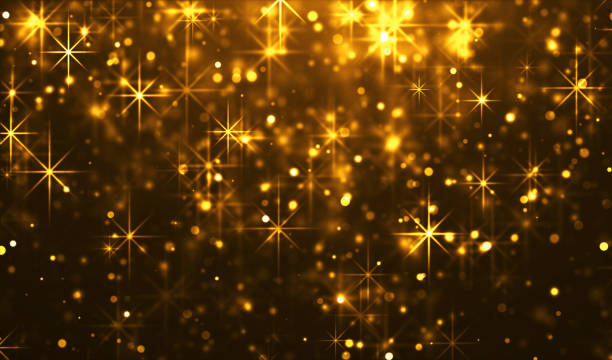 istock Golden Christmas Lights Abstract Illuminated Background 1408898904