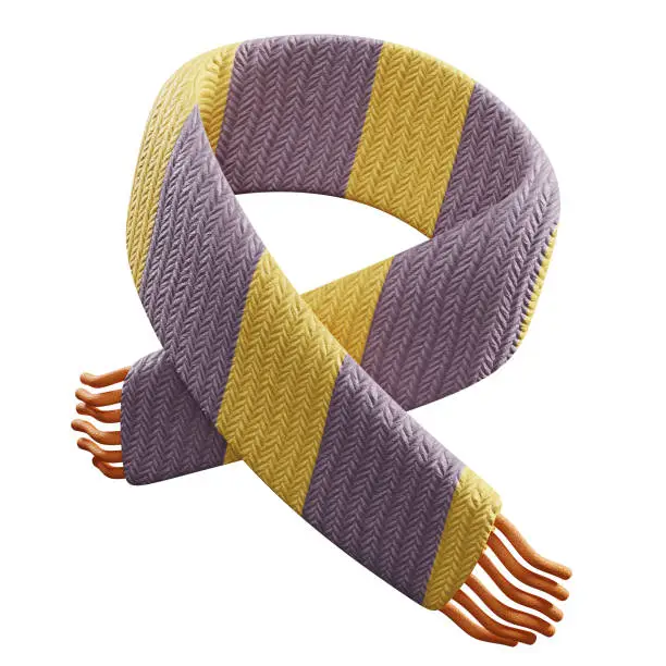 Photo of 3d rendering scarf