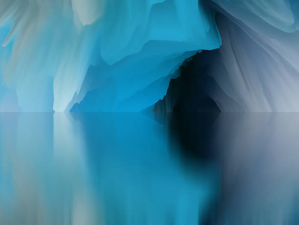 istock Magical world. Abstract Landscape, surreal lake and reflections. art, creativity and imagination. 3d illustration 1408907814