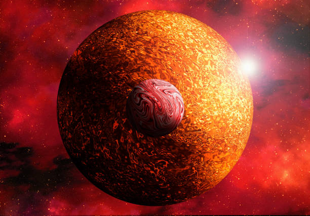 istock Unknown planet from outer space. Space nebula. Cosmic cluster of stars. Outer space background. 3D Illustration 1408911312