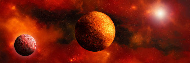 istock Unknown planet from outer space. Space nebula. Cosmic cluster of stars. Outer space background. 3D Illustration 1408911408
