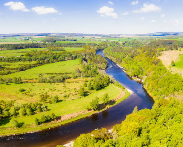 istock Aerial view of the River Spey 1408911540