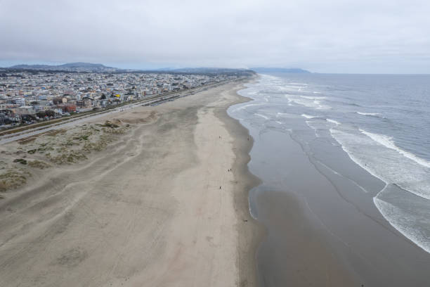 istock Aerial View of Ocean Beach 1408913193