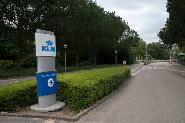 Entrance At The Headquarters KLM Company At Amstelveen The Netherlands Entrance At The Headquarters KLM Company At Amstelveen The Netherlands 11-7-2022 klm stock pictures, royalty-free photos & images