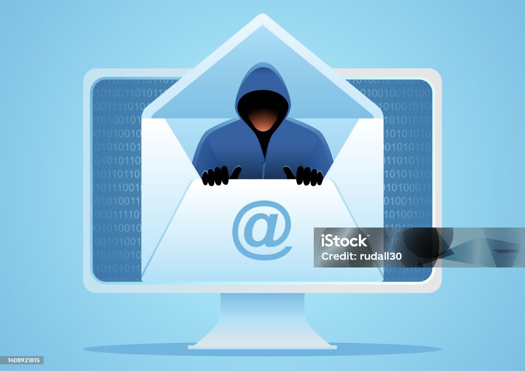 Thief comes out of an envelope Thief comes out of an envelope, hacker, scam, phishing email concept, vector illustration E-Mail stock vector Thief comes out of an envelope Thief comes out of an envelope, hacker, scam, phishing email concept, vector illustration E-Mail stock vector