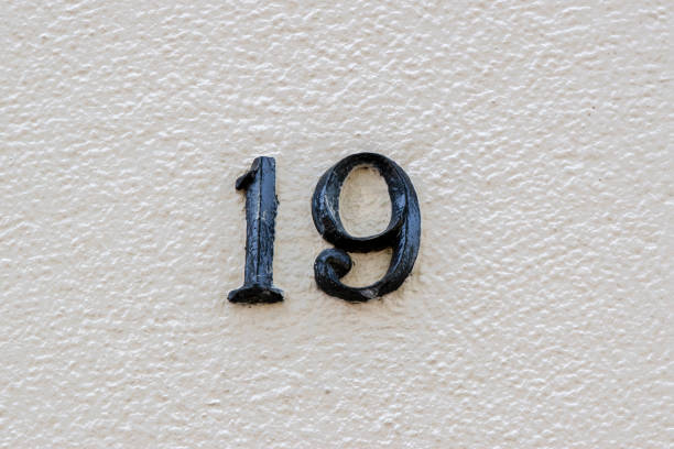 Close Up 19 House Number At Amsterdam The Netherlands 23-6-2022