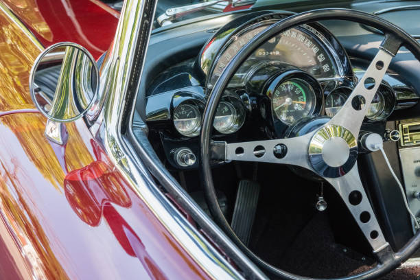 istock 1950s Classic Car Steering Wheel 1408922956