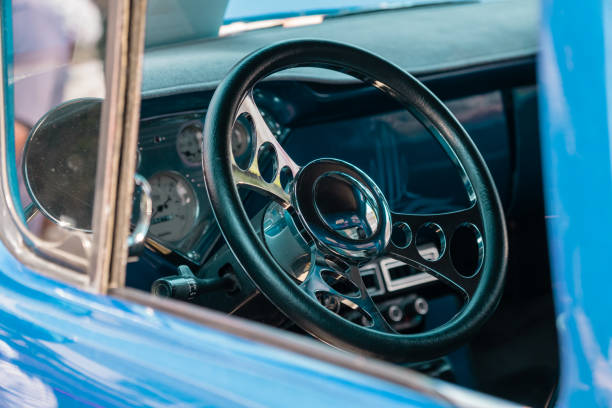 istock 1950s Classic Car Steering Wheel 1408922978