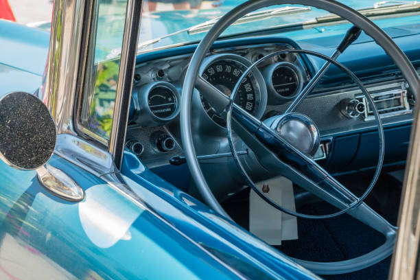 istock 1950s Classic Car Steering Wheel 1408923036
