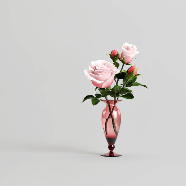 istock 3d illustration of decorative flower vase inside isolated on white background 1408934770