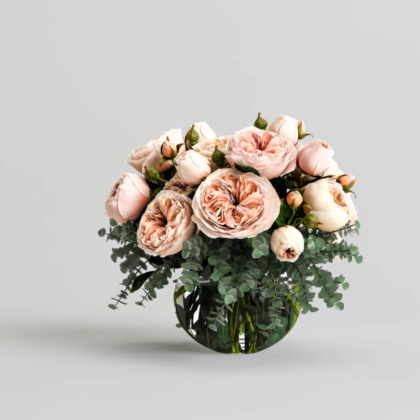 istock 3d illustration of decorative flower vase inside isolated on white background 1408935667