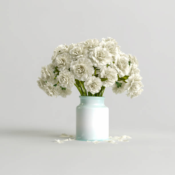 istock 3d illustration of decorative flower vase inside isolated on white background 1408936109