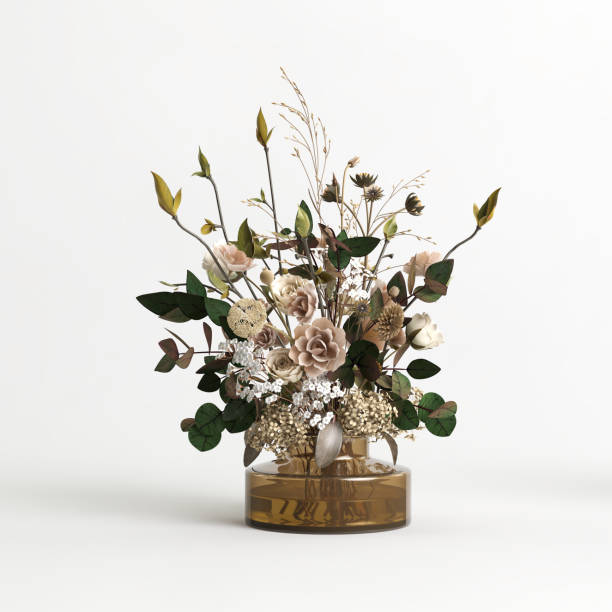 istock 3d illustration of decorative flower vase inside isolated on white background 1408937266