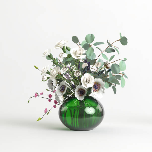 istock 3d illustration of decorative flower vase inside isolated on white background 1408937309