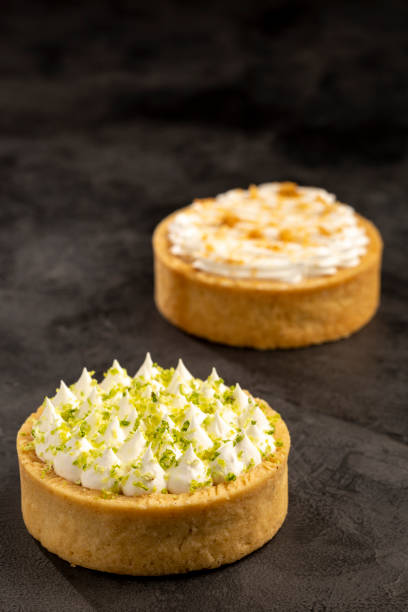 istock Tasty lemon tartlet on the table. 1408941205