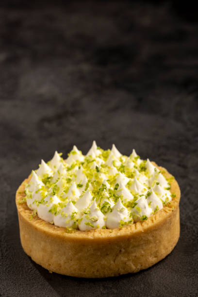 istock Tasty lemon tartlet on the table. 1408941219
