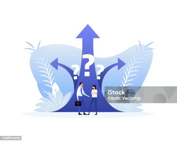 Choice To Guide Choice Way Concept Crossroads Arrows Decide Direction Problem Solving ...