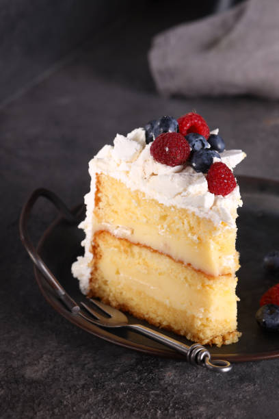 istock delicious dessert cake with fresh berries 1408946399