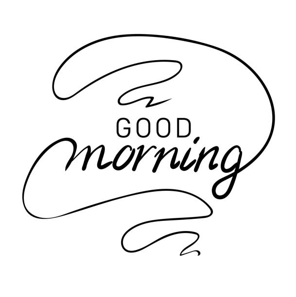 Good Morning Words Illustrations, Royalty-Free Vector Graphics & Clip ...
