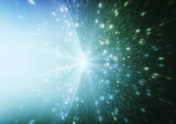 Illustration of light rays illuminating the darkness