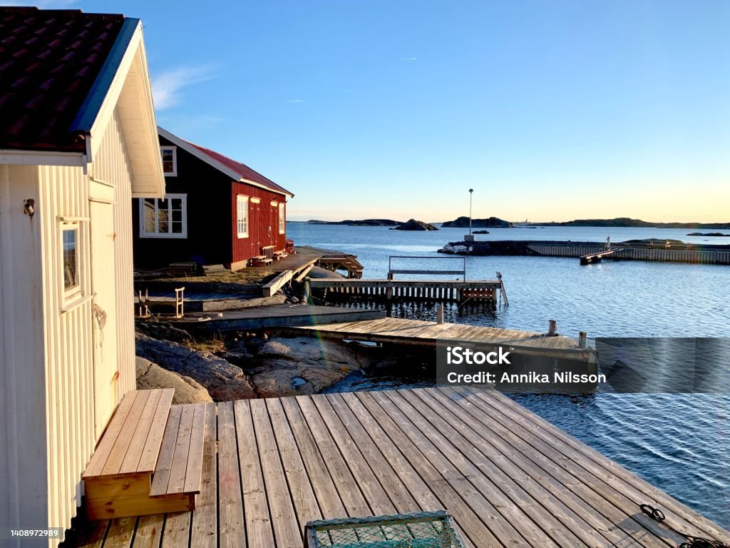 Sweden westcoast Strand Bay of Water Stock Photo