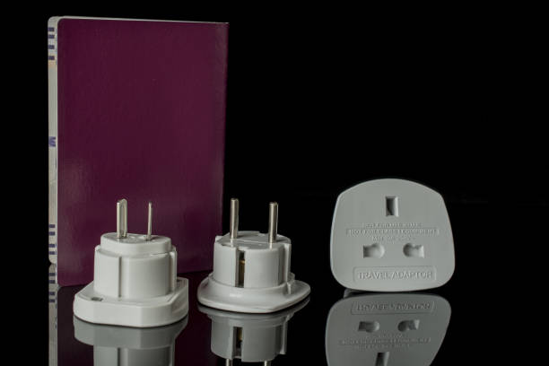 istock Different types of power adaptors for various countries 1408975408