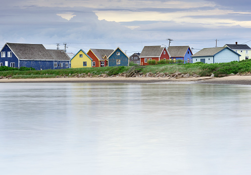 Coastal village, L'Étang-du-Nord, Magdalen Islands, Quebec