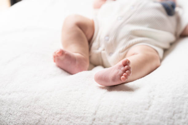 istock asian cute baby, leg 1409003998