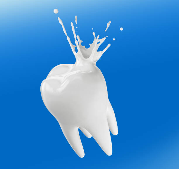 istock milk 3d white tooth spatter liquid calcium Build children's bones and teeth. Increase energy high protein good for the brain. 1409008023