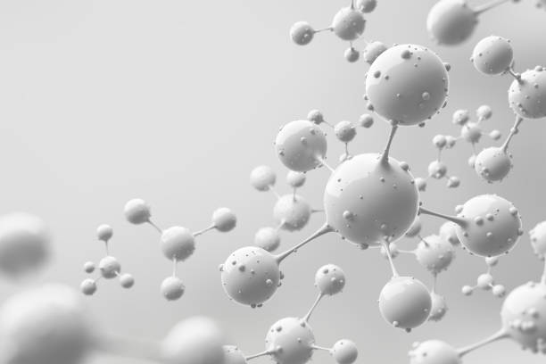 istock Abstract zoom white molecules atoms or virus mutate design. Clean pure structure for science experiment or medical in laboratory research. 1409008790