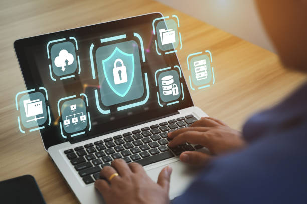 istock Personal Data Protection Act or PDPA concept. Businessmen use a phone with fingerprint scanning concept. Shield with lock icon on screen, futuristic protection from privacy theft. 1409009229