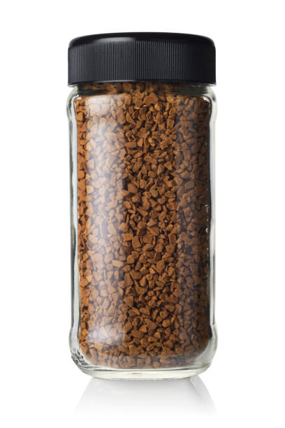 istock Jar of instant coffee isolated. 1409017135