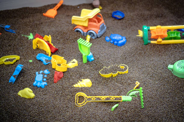 istock Kids Toy on Black Sand 1409017192