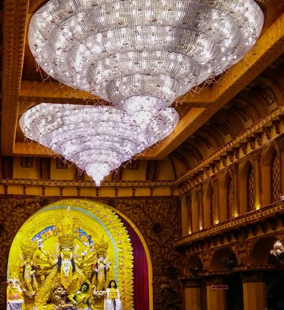 istock Durga Puja celebration in Kolkata, West Bengal, India 1409033836