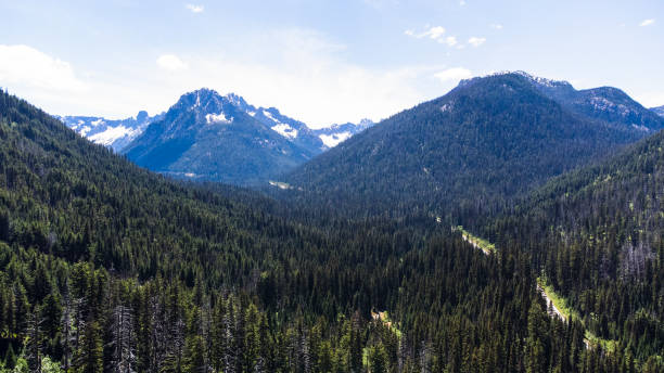 nord-kaskaden, washington - north cascades national park awe beauty in nature cloud stock-fotos und bilder