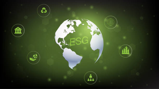 istock Sustainable business or green business vector illustration background with connection icon concept related to environmentally friendly environmental icon set. Web and Social Header Banners for ESG. 1409034377