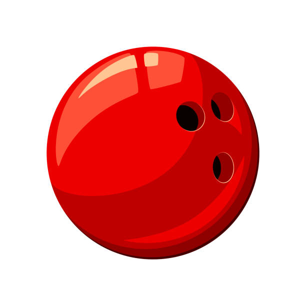 Bowling ball Bowling ball on a white background. bowling ball stock illustrations