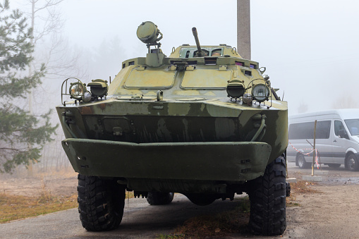 BRDM-2 (Combat Reconnaissance/Patrol Vehicle) is an amphibious armoured scout car used by states that were part of the Soviet Union and its allies