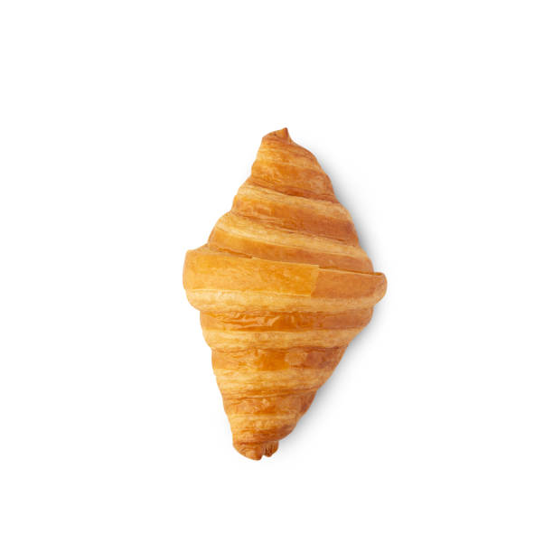 istock Croissant isolated on white background with clipping path 1409040925