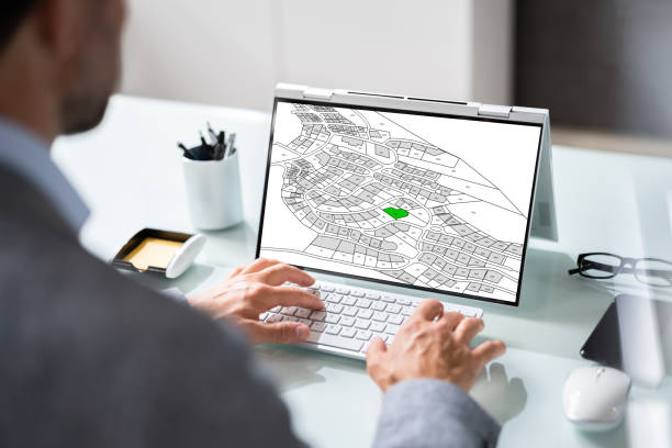 istock Cadastre Map And City Building Survey 1409041606