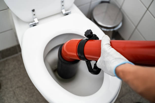 istock Plumber Toilet Blockage Assistance. WC Cleaning 1409042400