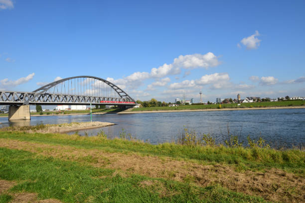 istock Bridge over Rhine in Neuss, Germany 1409049426