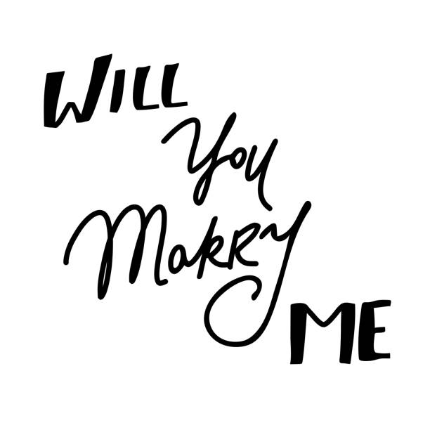 istock will you marry me lettering with hearts background for wedding cards and invitation. Vector illustration. 1409049990
