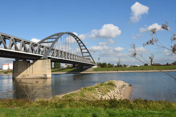 istock Bridge over Rhine in Neuss, Germany 1409051501