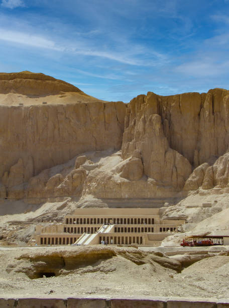 View on Pharaoh Hatshepsut Funeral Temple in Deir el-Bahri. Luxor, Valley of the Kings, Egypt. View on Pharaoh Hatshepsut Funeral Temple in Deir el-Bahri. , Egypt, Luxor, Valley of the Kings. queen hatshepsut stock pictures, royalty-free photos & images